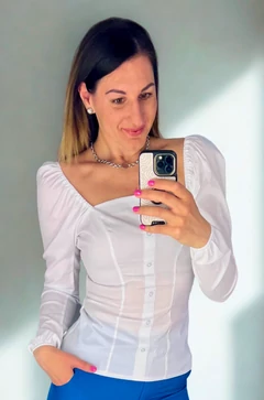Layla blúz - hófehér