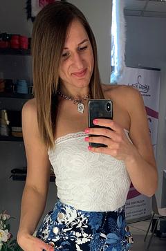 Chloe csipke csőtop - ekrü