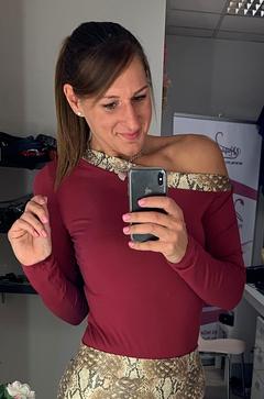 Agata felső - bordó
