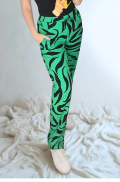 Ivy flokon nadrág - zöld mintás