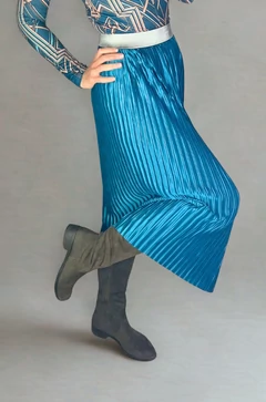 Cressida midiszoknya - acélkék