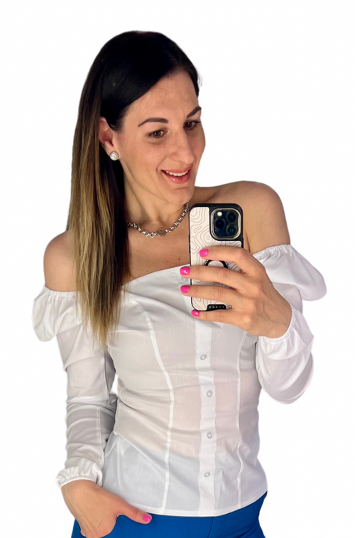 Layla blúz - hófehér