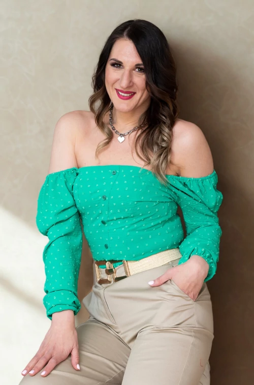 Layla blúz - zöld